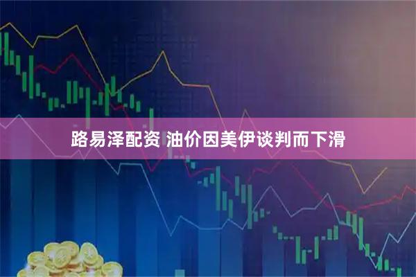 路易泽配资 油价因美伊谈判而下滑